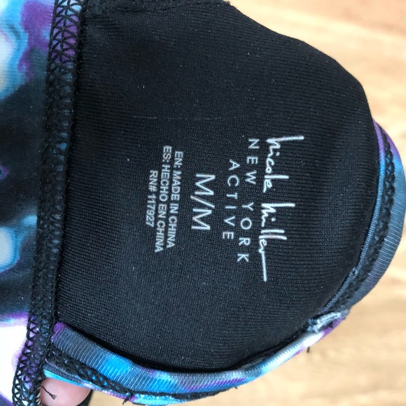 *SOLD* Nicole Miller Tie Dye Sports Bra - Picture 5 of 5